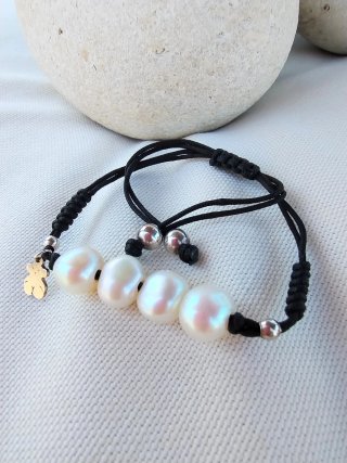 Pulsera Tous Perlas y Plata