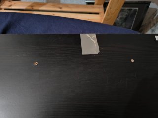 Balda Ikea oscura madera