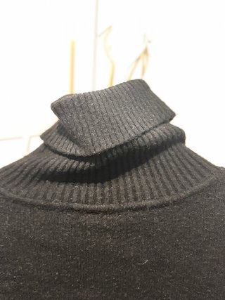 Maglione collo alto nero