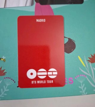 Photocard BTS Jimin y RM Madrid