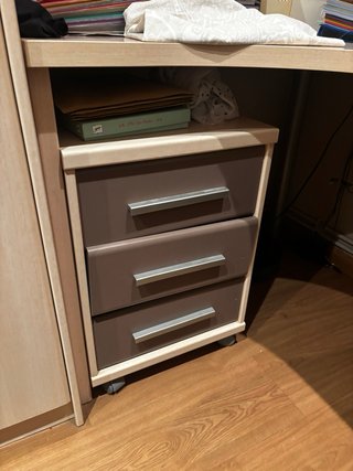 Mueble escritorio cajonera estantería