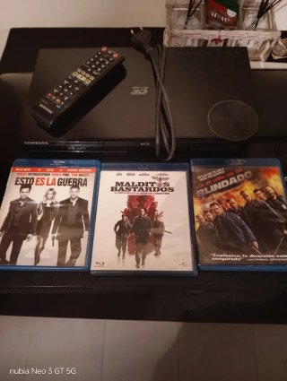 Reproductor Blu-ray 3D Samsung +3 Películas ¡LEER!