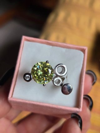 Anello Argento 925 Zirconi Modernista