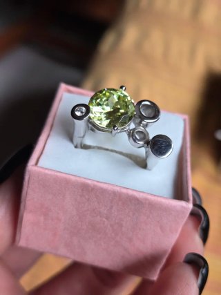 Anello Argento 925 Zirconi Modernista