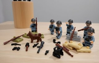 Set 5 Soldados Italianos WW2 Minifiguras