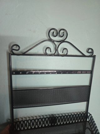 Porta joyas de pared negro