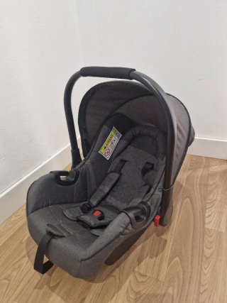 Carrito Bebé Kikkaboo 3 en 1 Gris