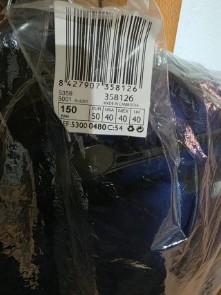 Traje Mango Azul