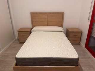 Dormitorio completo 120x180 cm a estrenar.