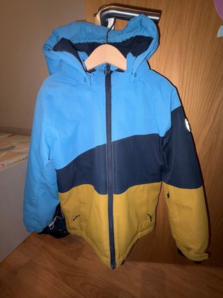 Abrigo invierno niños azul y amarillo