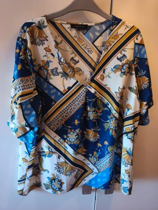 Blusa Cortefiel Estampada Multicolor