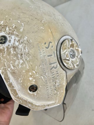 Casco de moto Hebo blanco