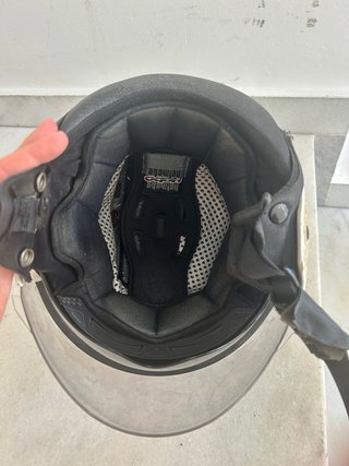 Casco de moto Hebo blanco
