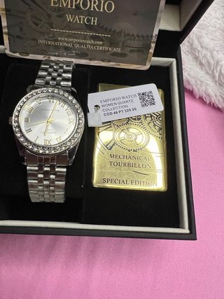 Reloj Emporio Watch Mujer Cuarzo Dorado/Plateado