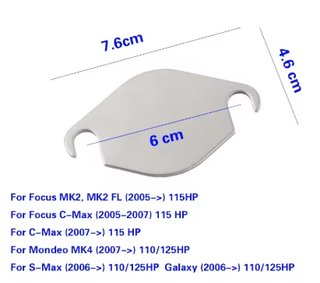 Junta ciega EGR Ford Focus mk2