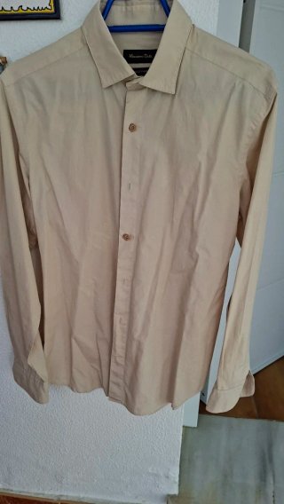 Camisa Massimo Dutti Beige Talla M