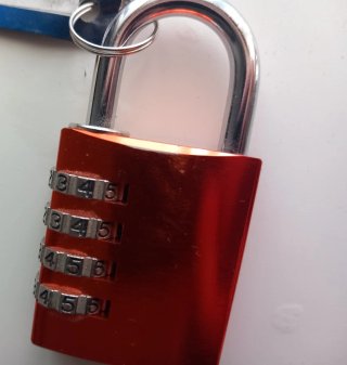 Candado ABUS Rojo 4 Dígitos