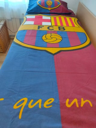Funda Nórdica niño y  Almohada Barça 135x194