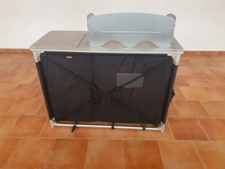 Cocina Camping Aluminio Negra