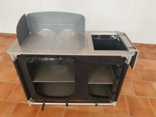 Cocina Camping Aluminio Negra