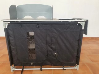 Cocina Camping Aluminio Negra