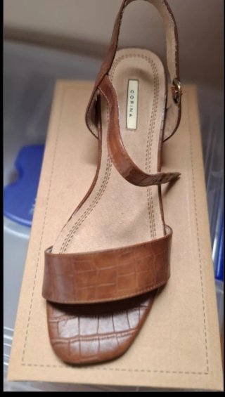 Sandalias Corina tacón cocodrilo