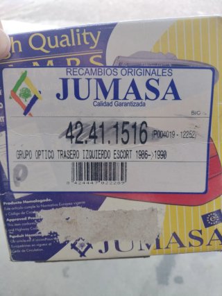 Grupo Óptico Trasero Izquierdo Escort 86-90