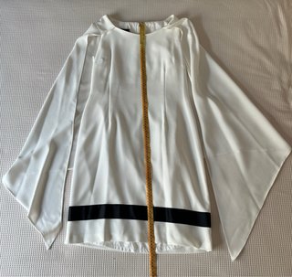 Vestido blanco y negro + complementos