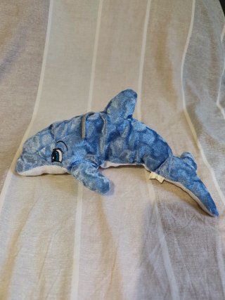 Peluche delfino blu