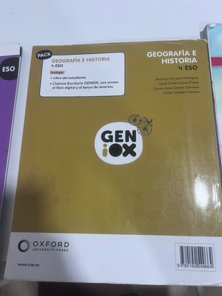 Biología y Geología, 4 ESO, Geniox