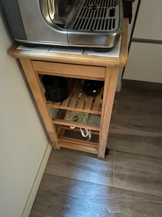 Carrito Auxiliar Cocina Madera y Metal