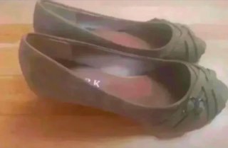 Zapatos cuña marrón T.40