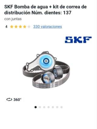 Kit Correa Distribución SKF + Bomba Agua