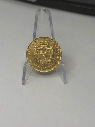 Moneda de oro Alfonso XII 1877
