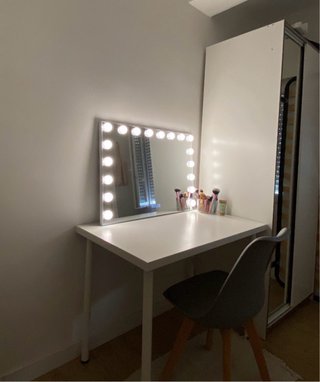 Espejo tocador con luces LED