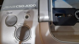 Radio CD AIWA CSD-A100 Plata y Azul