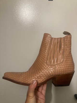 Botines piel trenzada