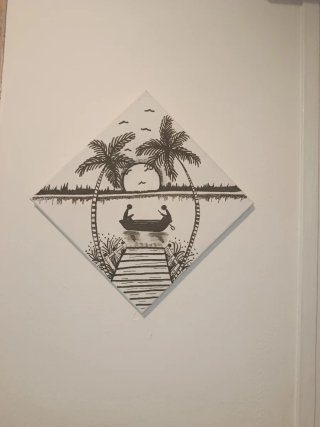 Cuadro lienzo pintado a mano