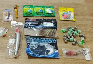 Lotto Attrezzatura Pesca Esche Soft Bait