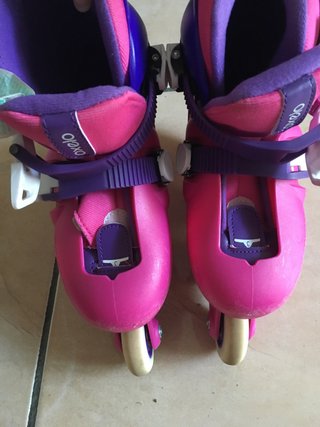 Patines en línea Oxelo rosas y morados 30-32