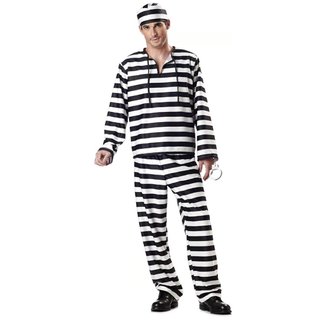Disfraz Preso Talla S - Prisionero Esposas Gorro
