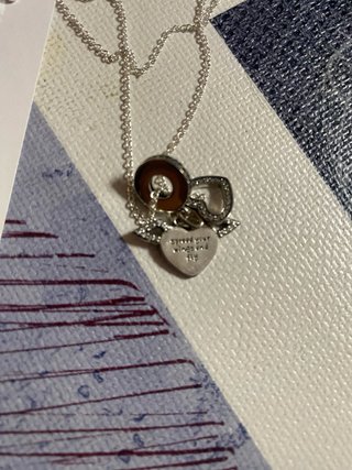 Collar Pandora Corazón Alas Plata