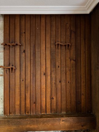 Pared de madera rústica