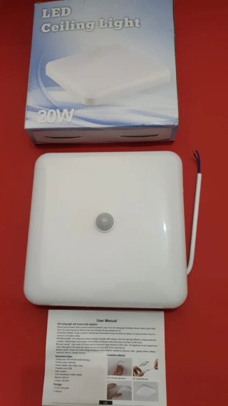 Lámpara LED Techo 20W Cuadrada
