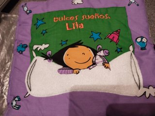 Cuento de tela dulces sueños lila