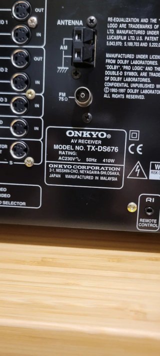 Amplificador Onkyo TX-DS676 Negro