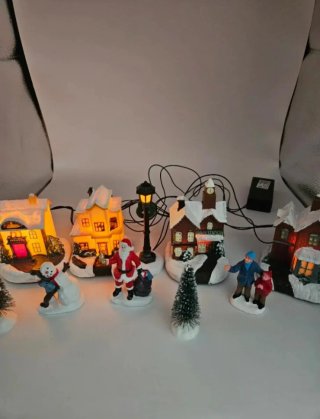 Casas de Navidad Iluminadas