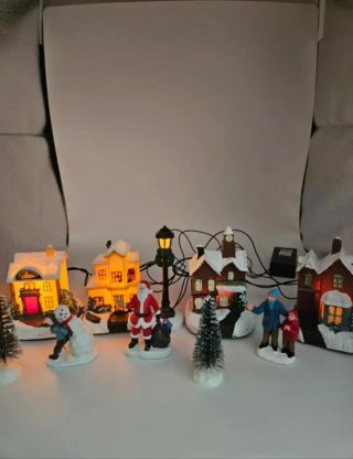 Casas de Navidad Iluminadas