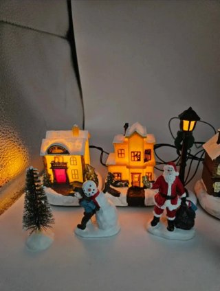 Casas de Navidad Iluminadas