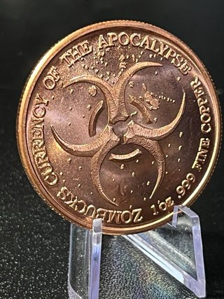 Moneda Cobre Zombucks 2023 Apocalypse